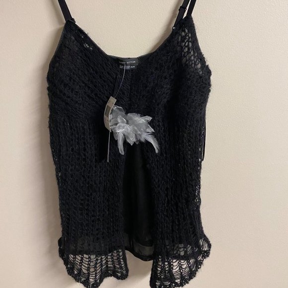 David Bitton Jet Black Westivity Tank Top Medium - Picture 1 of 3